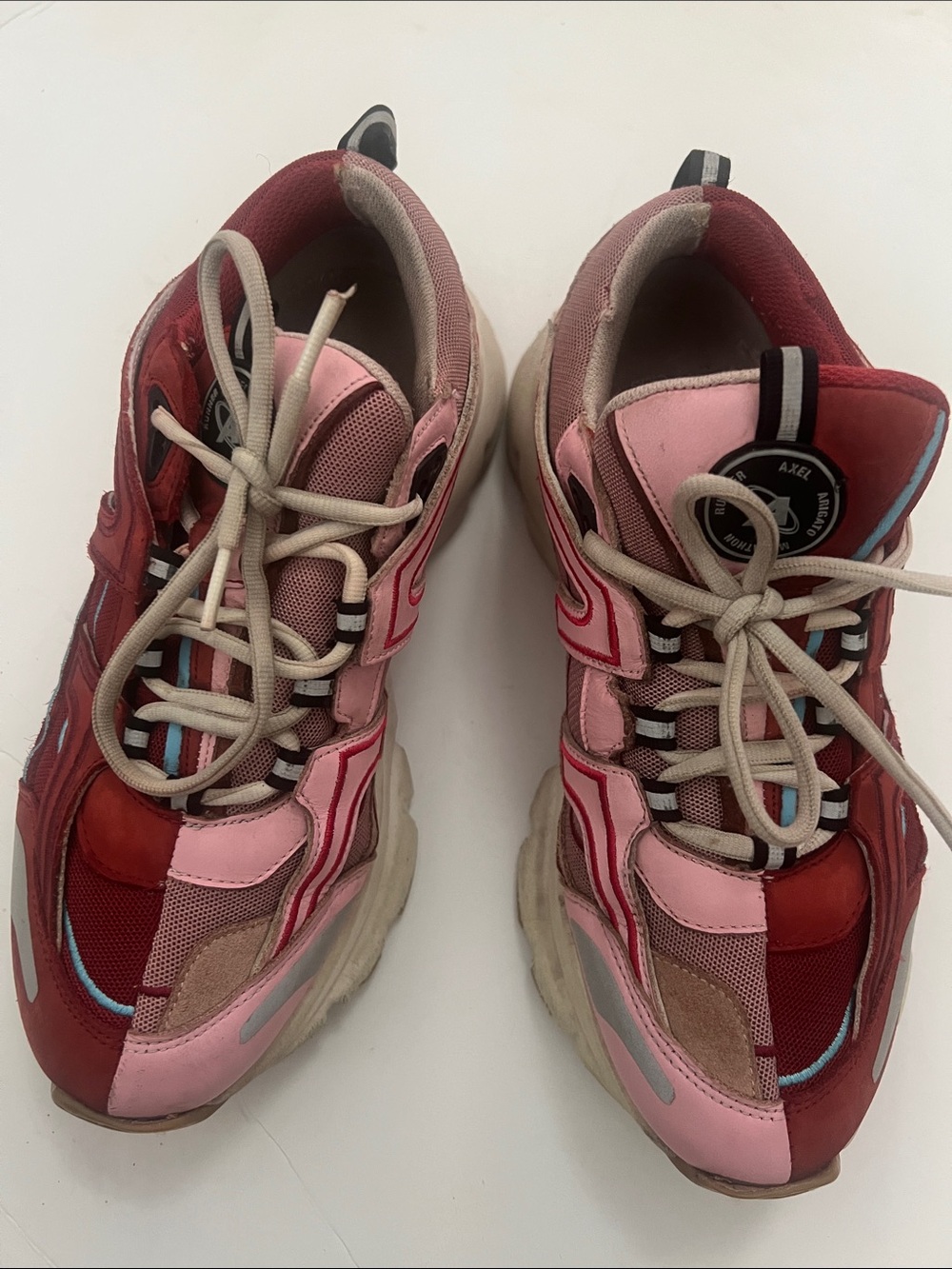 Axel Arigato Marathon R Trail 50/50 in Pink Chunky Sneakers size 8 1/2